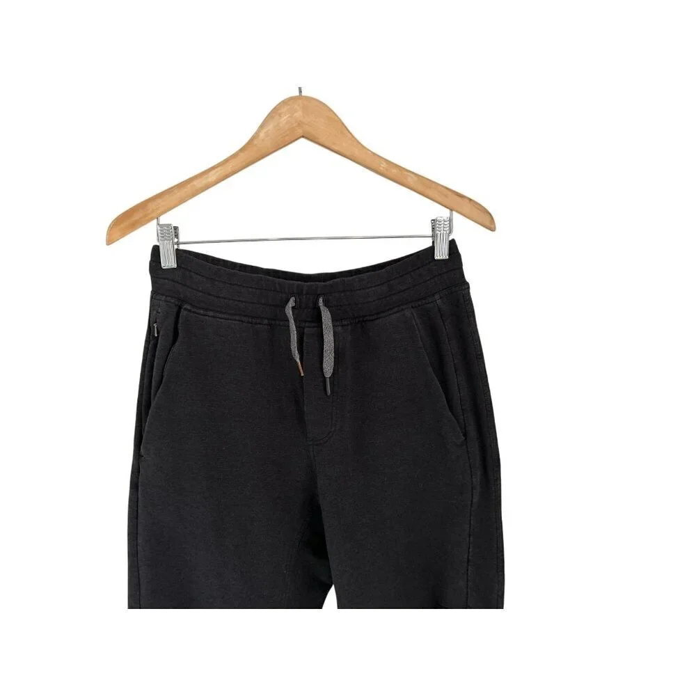 Lululemon Mens Black Jogger Sweatpants With Drawstring Waist & Pockets Size M